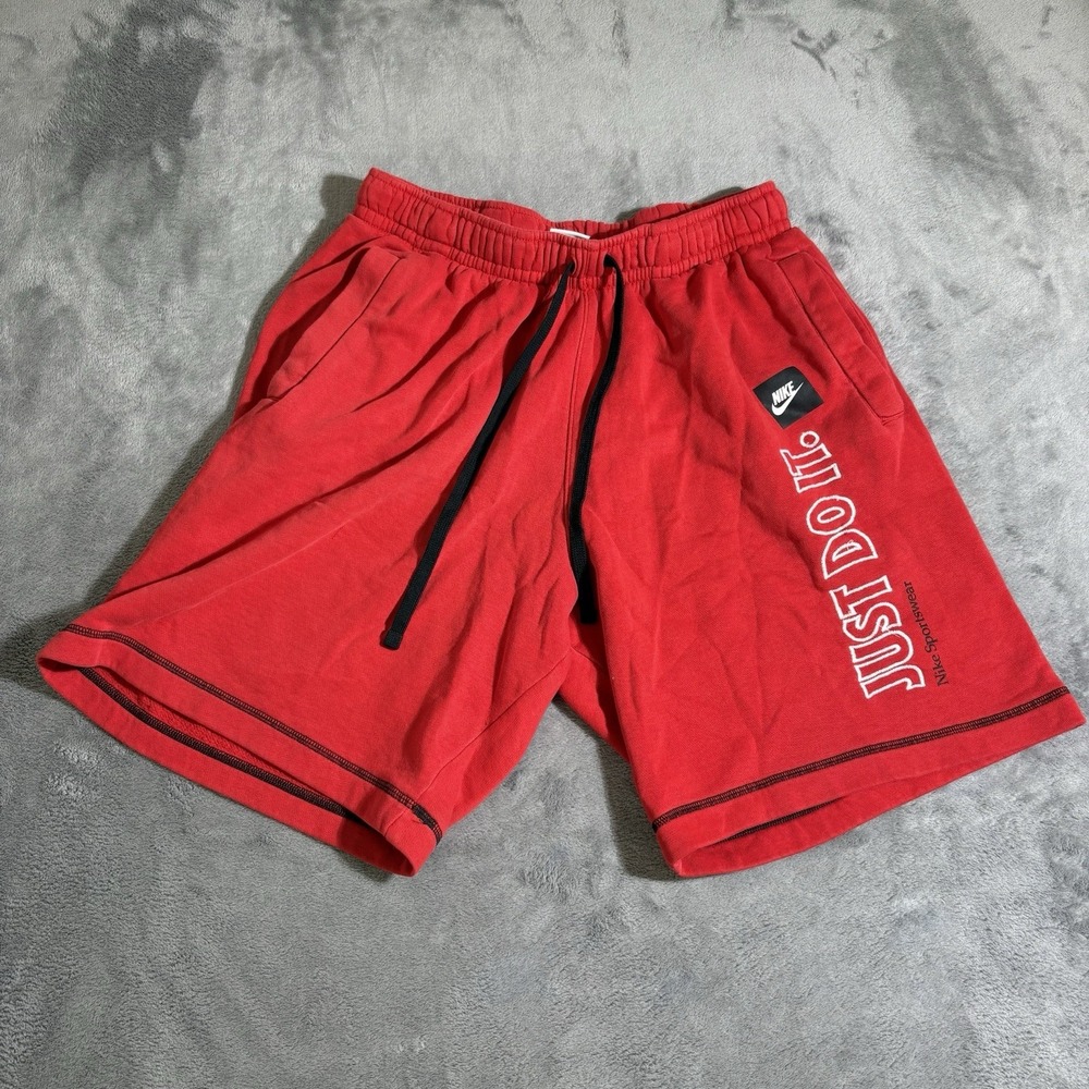 Nike Sportswear Club Fleece Just Do It Men's Embroidered Shorts SZ Small DD6235